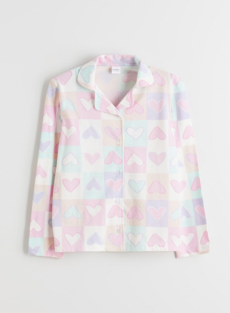 LC WAIKIKI Collared Neck Girls' Pyjama Set - Image 2